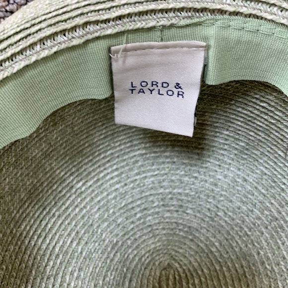 Lord & Taylor Green Woven Summer Hat - Picture 4 of 5